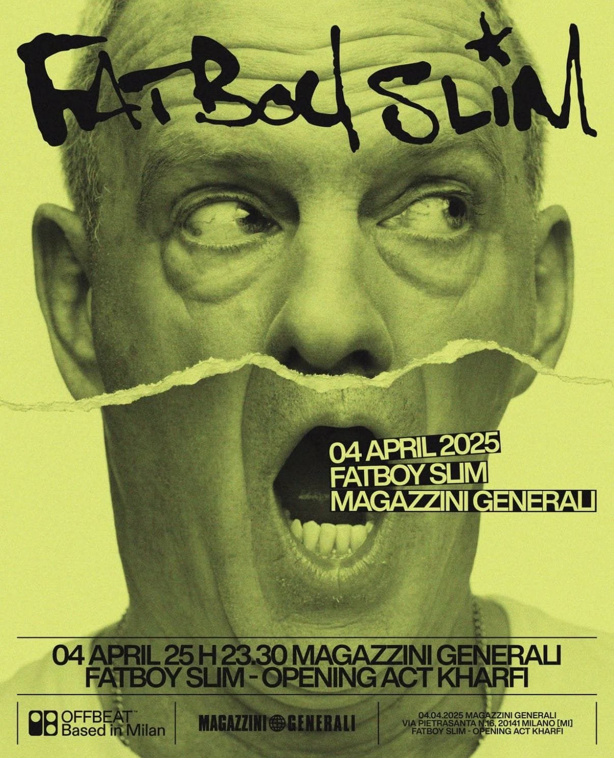 Magazzini Generali - Fatboy Slim - Venerdì 4 Aprile 2025 Magazzini Generali - Fatboy Slim - Venerdì 4 Aprile 2025