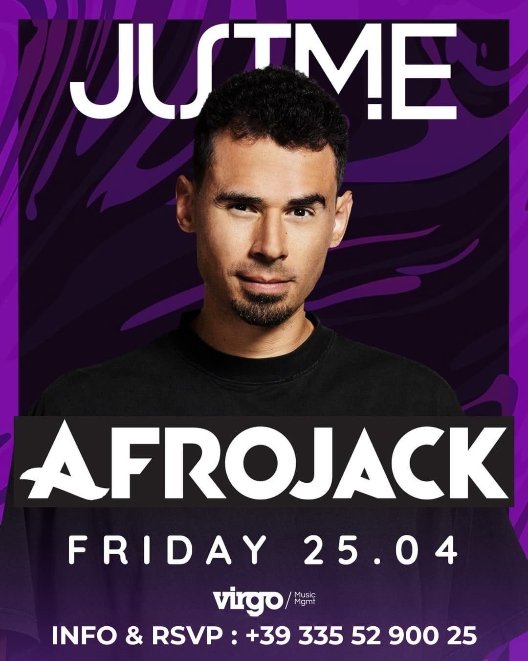 AFROJACK JUST ME SABATO 26 APRILE 2025