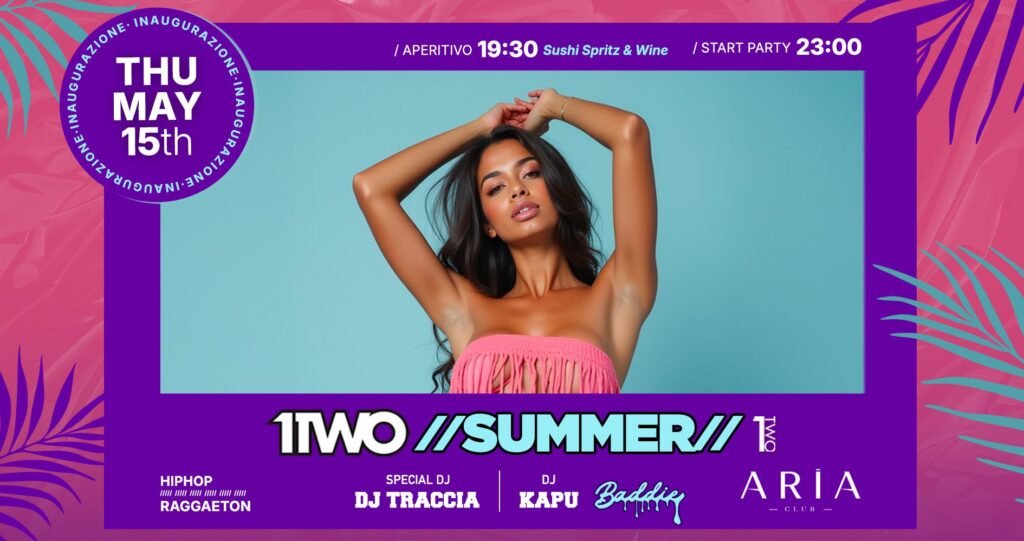 Aria Club Milano - 1TWO Summer - Giovedi 15 Maggio 2025