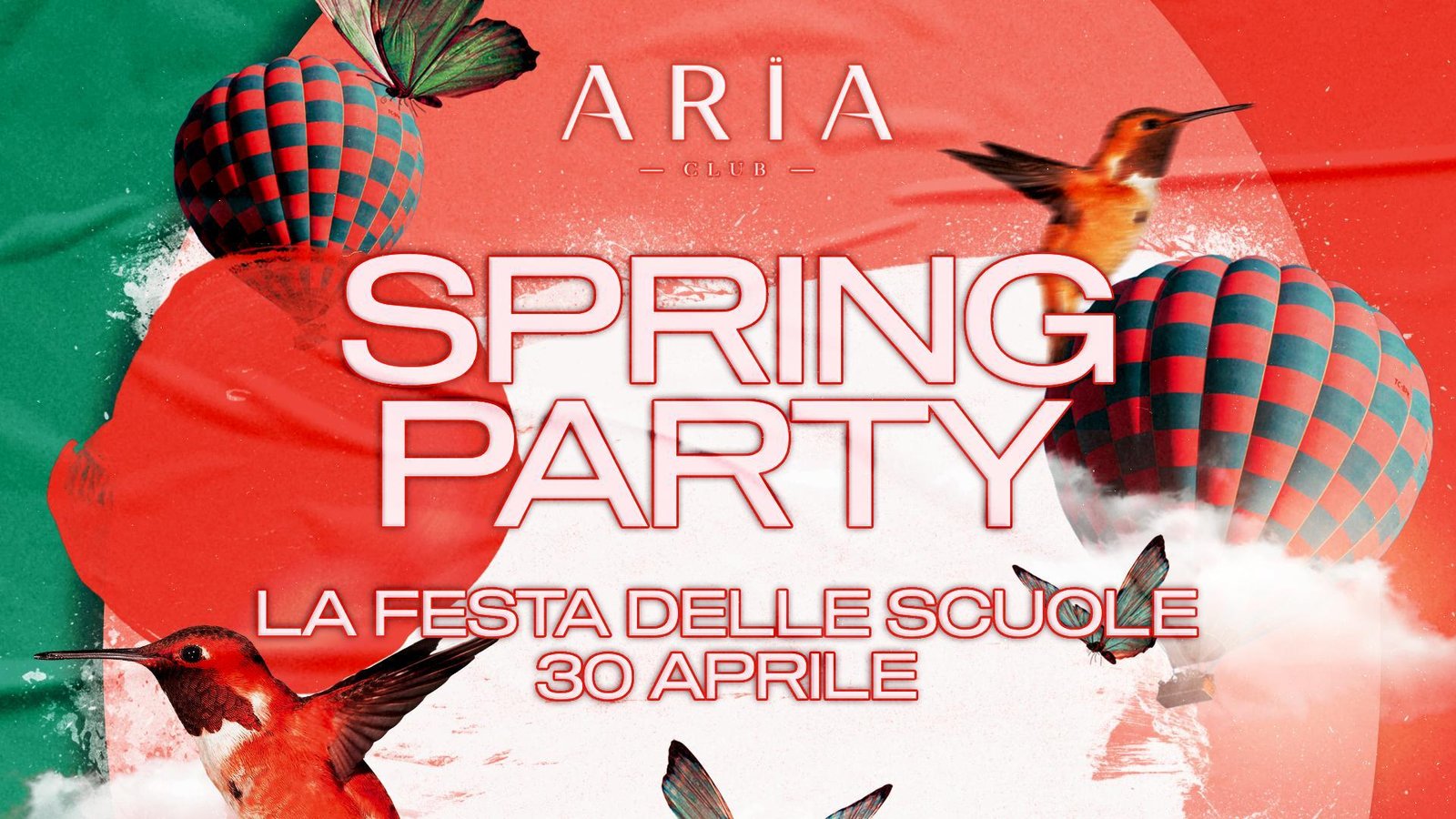 Aria Club Milano - Spring Party - Mercoledi 30 Aprile 2025