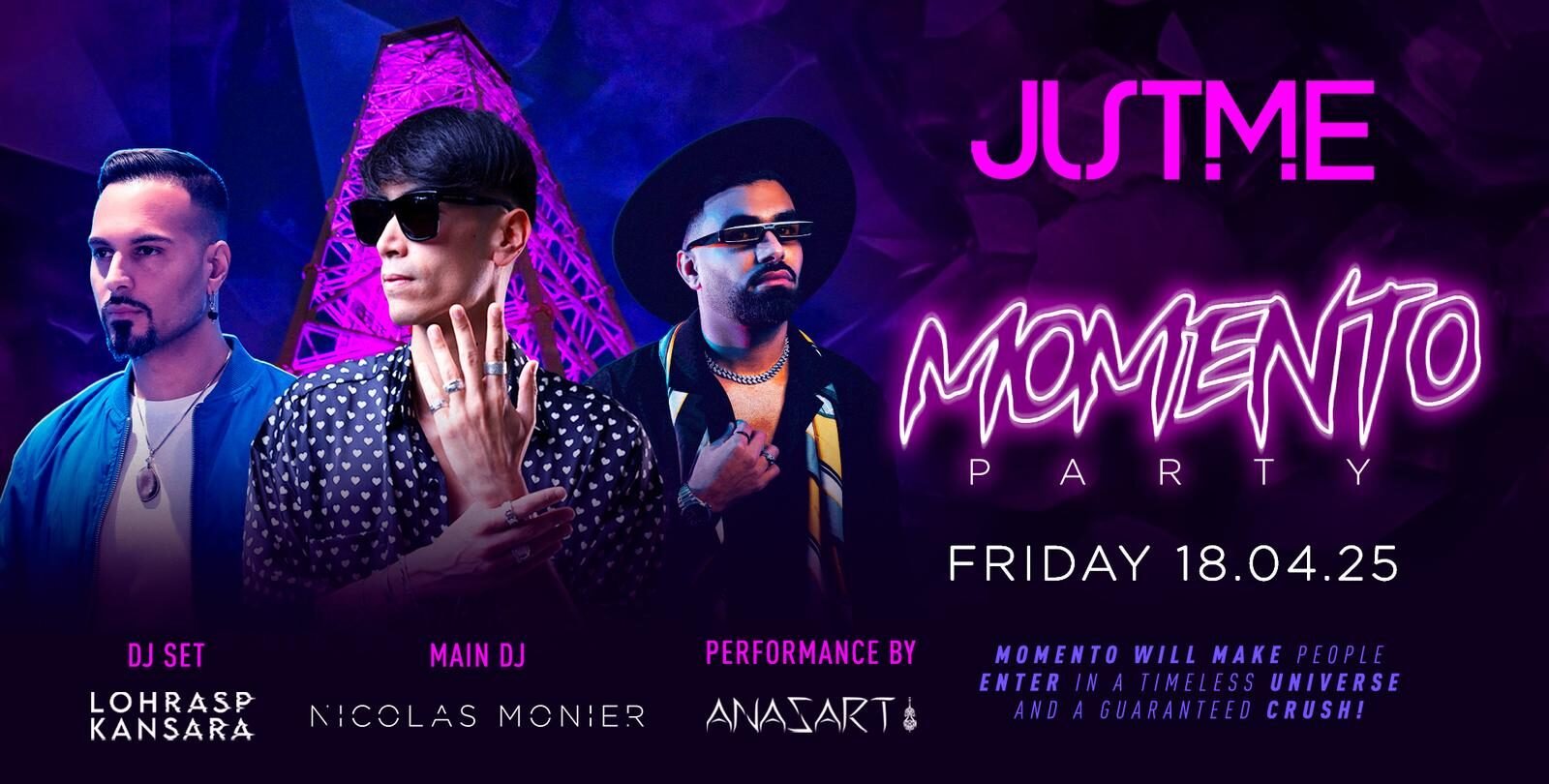 Just Me Milano - Momento Party - Venerdi 18 Aprile 2025 Just Me Milano - Momento Party - Venerdi 18 Aprile 2025