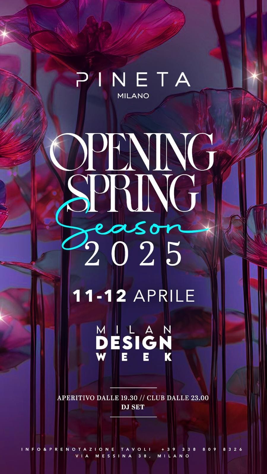 Pineta Milano - Opening spring season - Venerdì 11 Aprile 2025 Pineta Milano - Friday - Venerdì 11 Aprile 2025