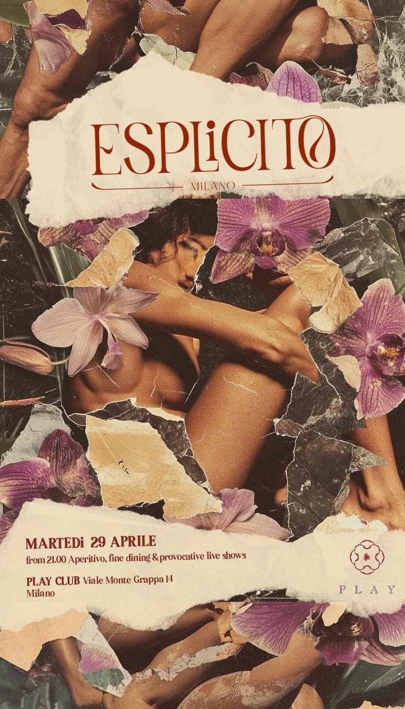 Play Club Milano - Esplicito - Martedi 29 Aprile 2025 Play Club Milano - Esplicito - Martedi 29 Aprile 2025