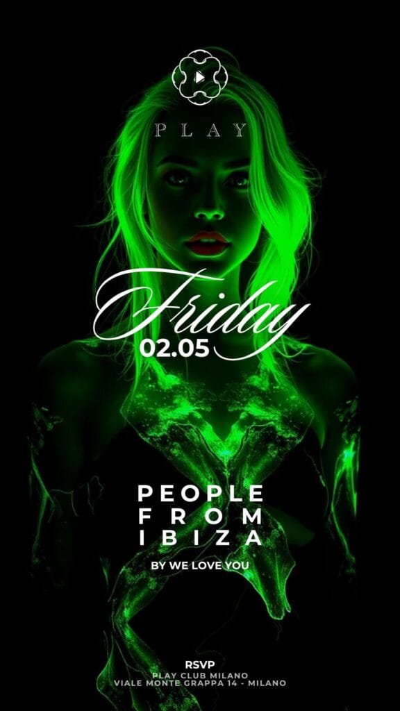 Play Club Milano - Friday - Venerdi 2 Maggio 2025 Play Club Milano - Friday - Venerdi 2 Maggio 2025