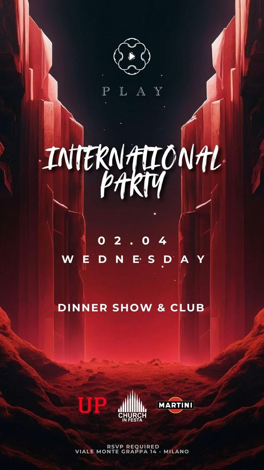Play Club Milano - International Party - Mercoledi 2 Aprile 2025