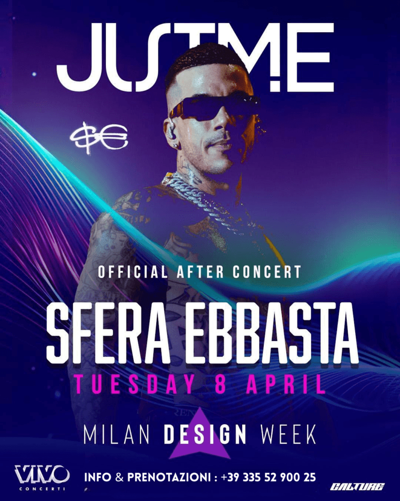 Sfera Ebbasta - Just Me - Martedì 8 Aprile 2025 sferaebbasta just me milano 8 aprile 2025