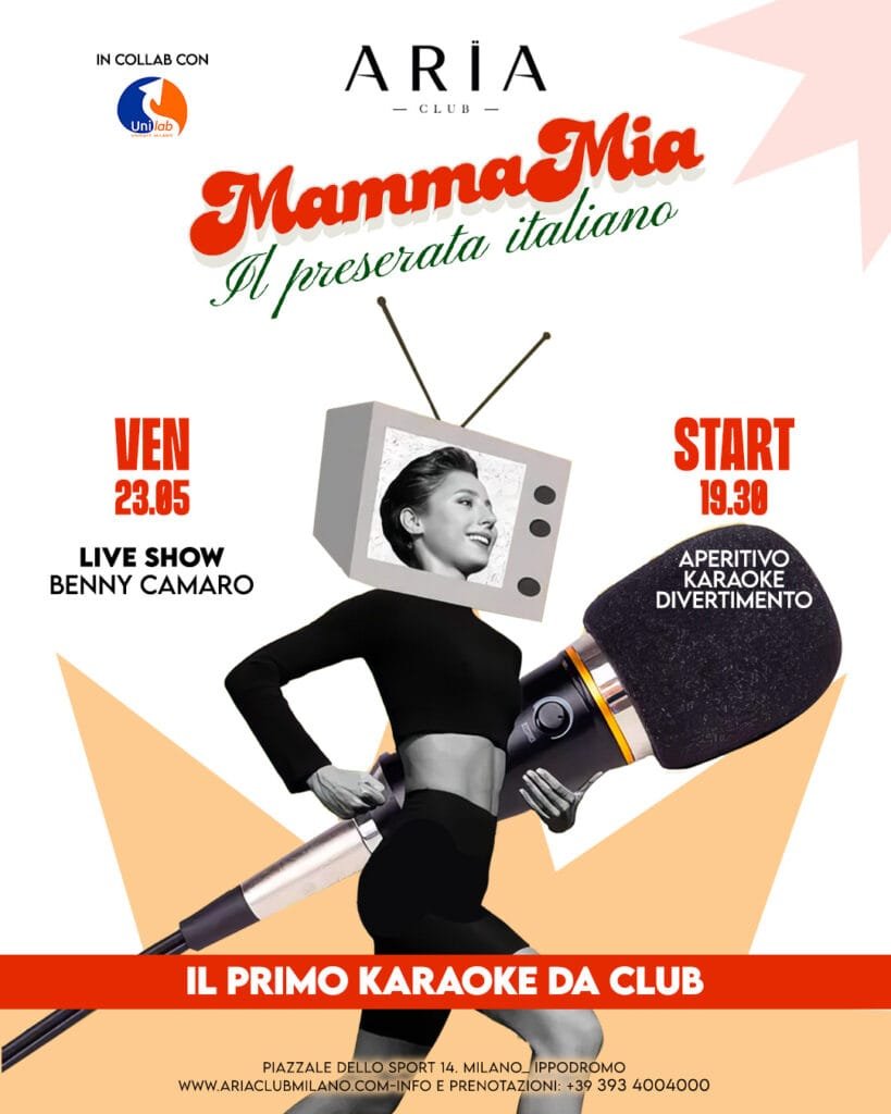 Aria Club Milano - Mamma mia - Venerdi 23 Maggio 2025 Aria Club Milano - Mamma mia - Venerdi 23 Maggio 2025