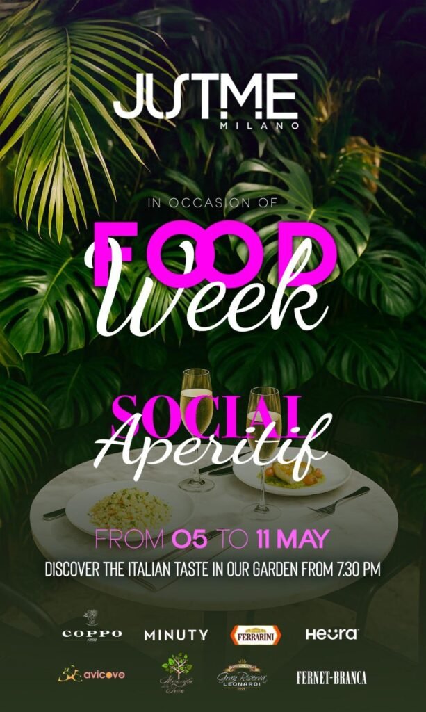 Just Me Milano - Food week - Lunedi 5-11 Maggio 2025