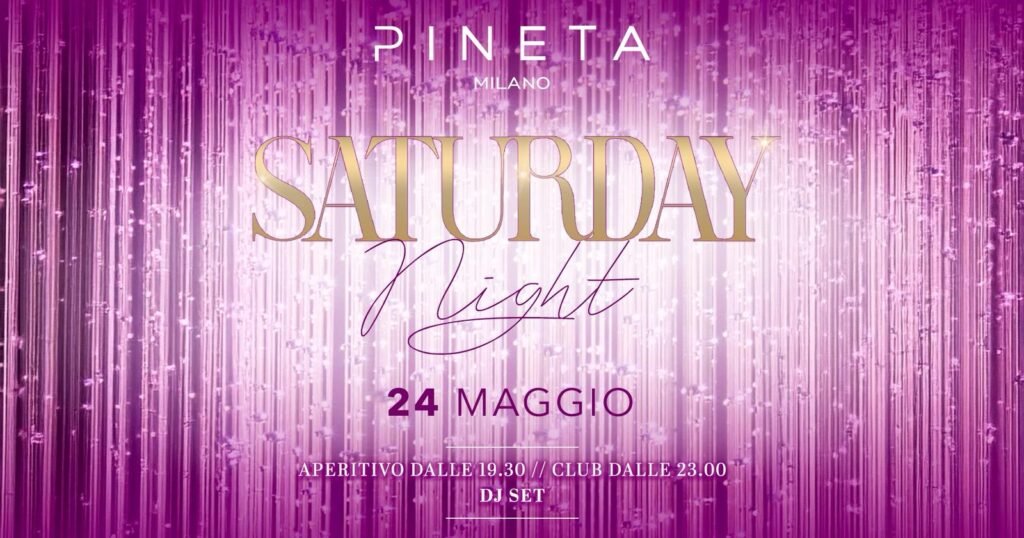 Pineta Milano - Saturday - Sabato 24 Maggio 2025 Pineta Milano - Saturday - Sabato 24 Maggio 2025