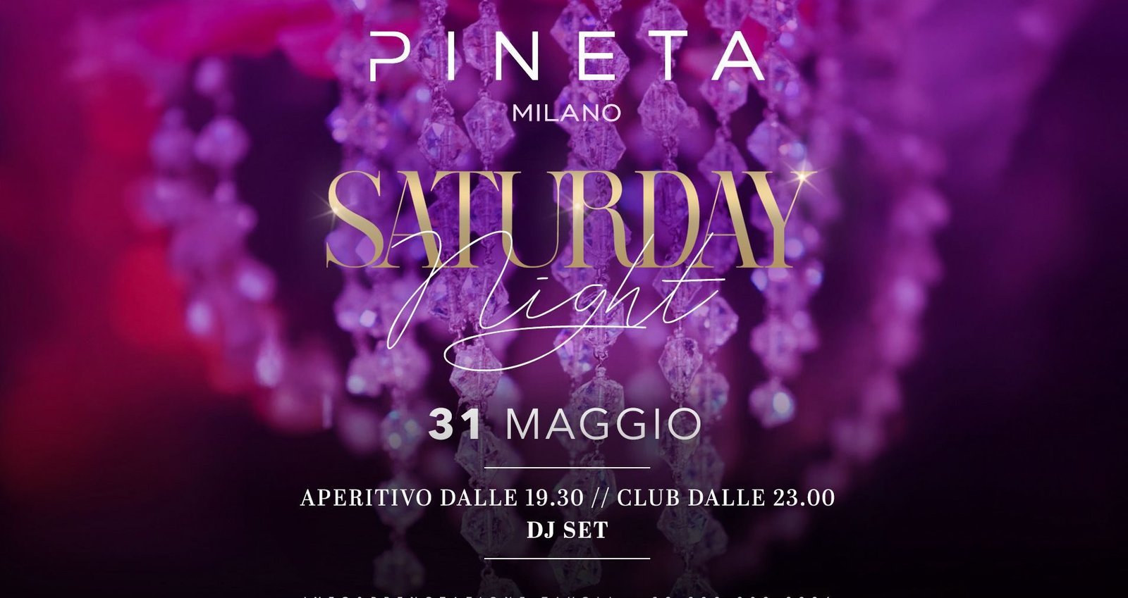 Pineta Milano - Saturday - Sabato 31 Maggio 2025