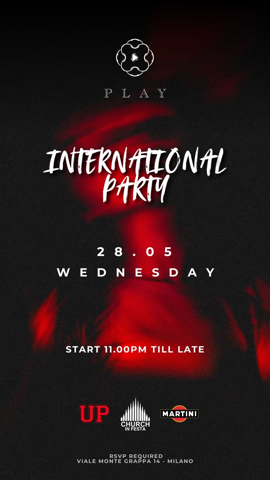 Play Club Milano - International Party - Mercoledi 28 Maggio 2025 Play Club Milano - International Party - Mercoledi 28 Maggio 2025