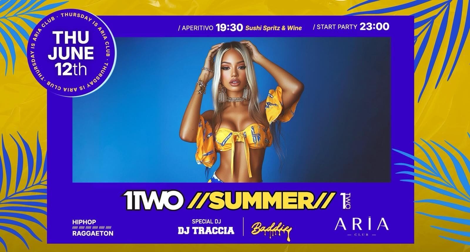 Aria Club Milano - 1TWO Summer - Giovedi 12 Giugno 2025