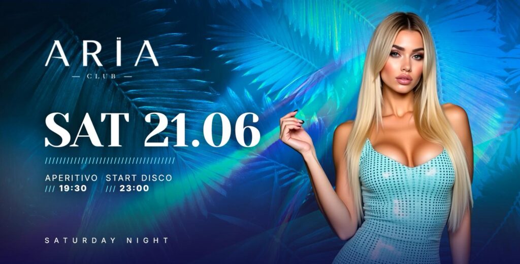 Aria Club Milano - Saturday - Sabato 20 Giugno 2025