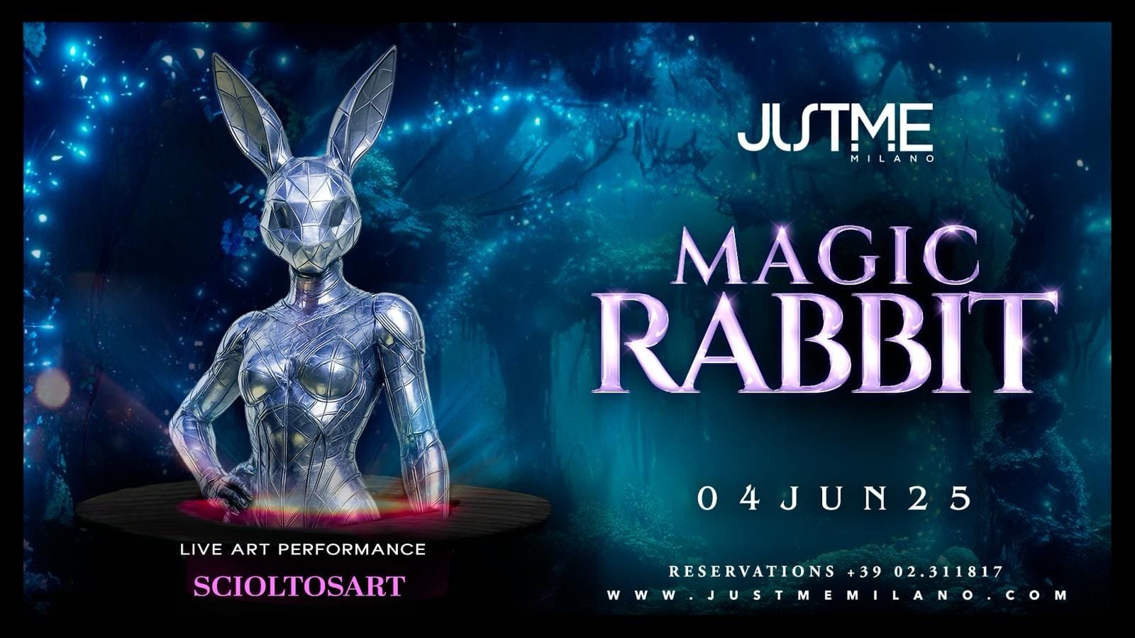 Just Me Milano - Magic Rabbit - Mercoledì 4 Giugno 2025 Just Me Milano - Magic Rabbit - Mercoledì 4 Giugno 2025