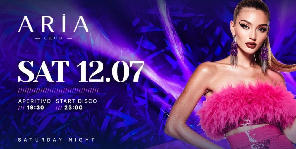 Aria Club Milano - Saturday - Sabato 12 Luglio 2025 Aria Club Milano - Saturday - Sabato 12 Luglio 2025